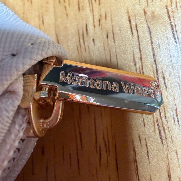 Montana West Cream Zip-Around Wallet - Picture 2 of 4